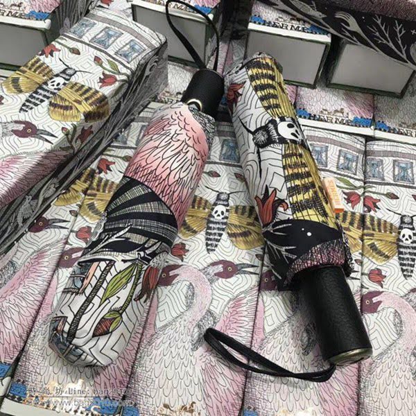 HERMES愛馬仕 專櫃同步 時尚單品 亞太專櫃最新款 全自動UV晴雨傘  zm1010